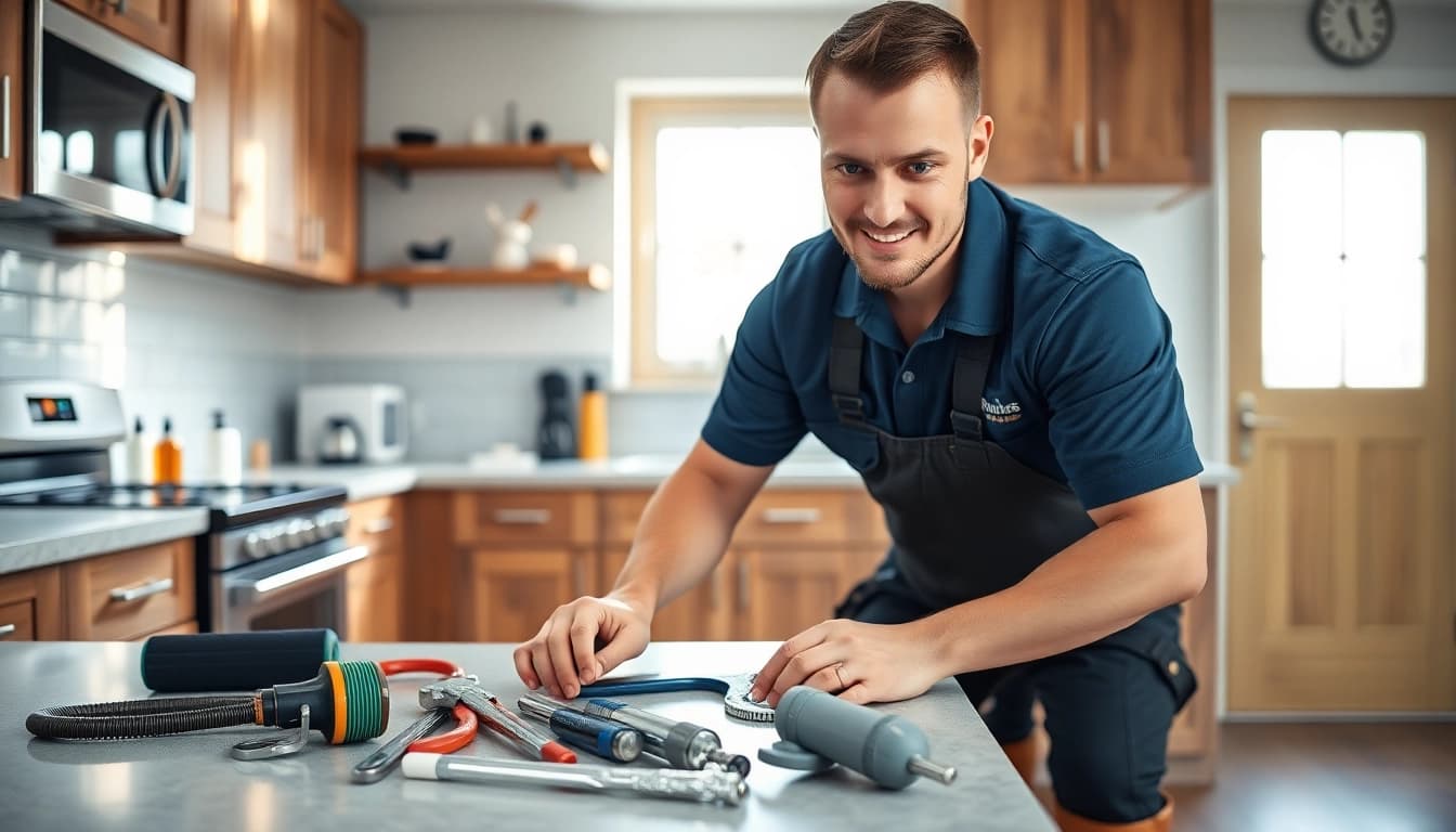 Find expert plumber near me for home plumbing solutions in a modern kitchen setting.
