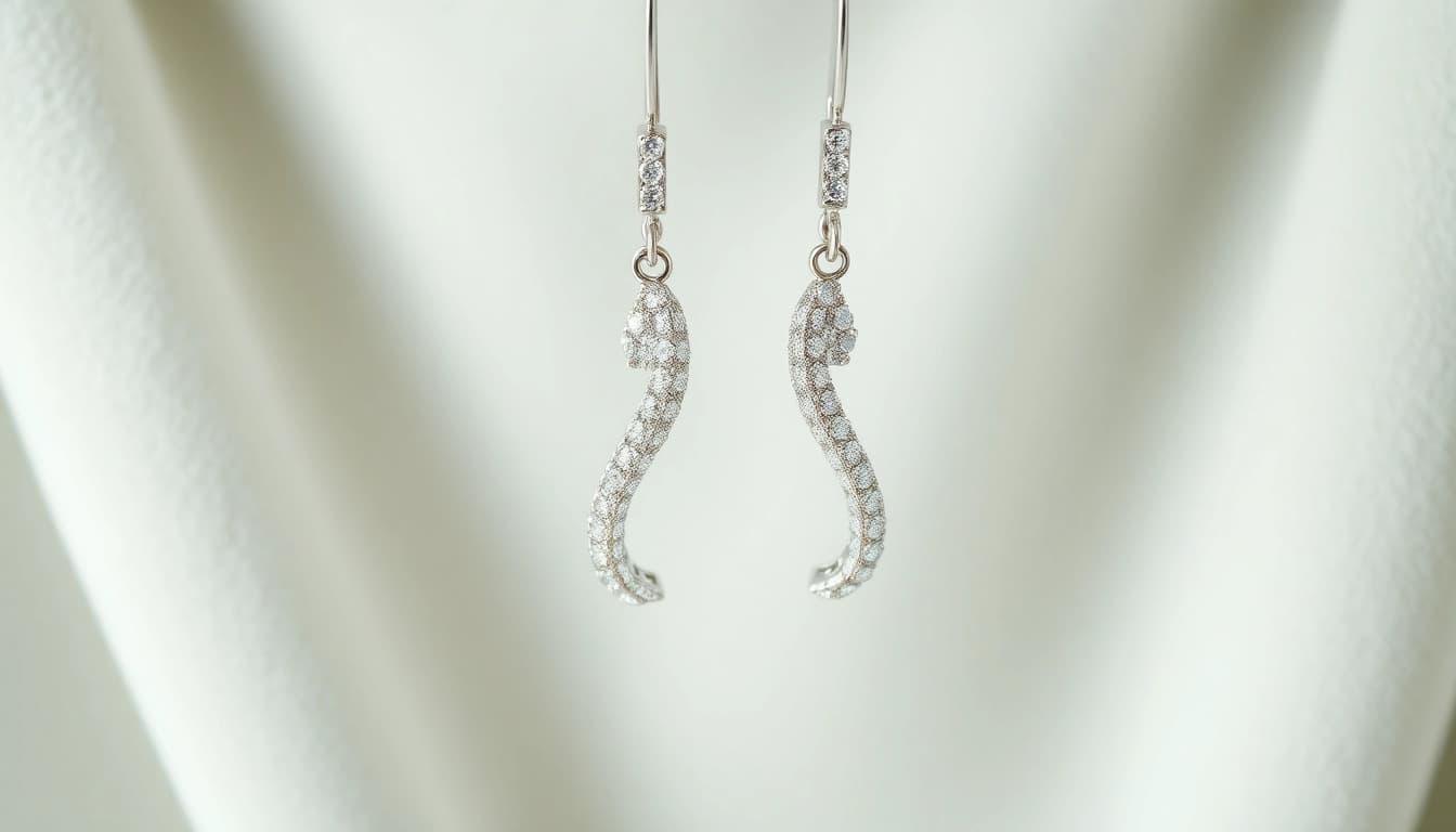 Browse exquisite diamond helix earrings UK, showcasing intricate designs and sparkling elegance.