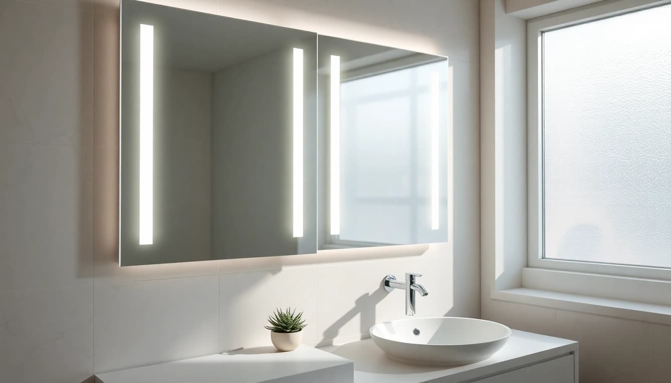 Illuminate your led mirror bathroom with modern design elements and serene reflections.
