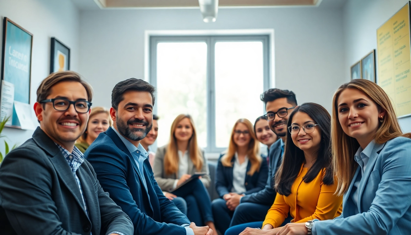 Helping professionals find their Ideal career while navigating options in a cozy office environment.