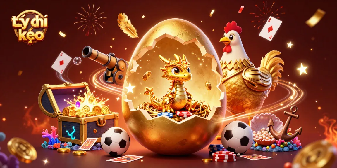 Bet on tỷ lệ kèo with a golden dragon guarding poker chips amidst dynamic sports elements.