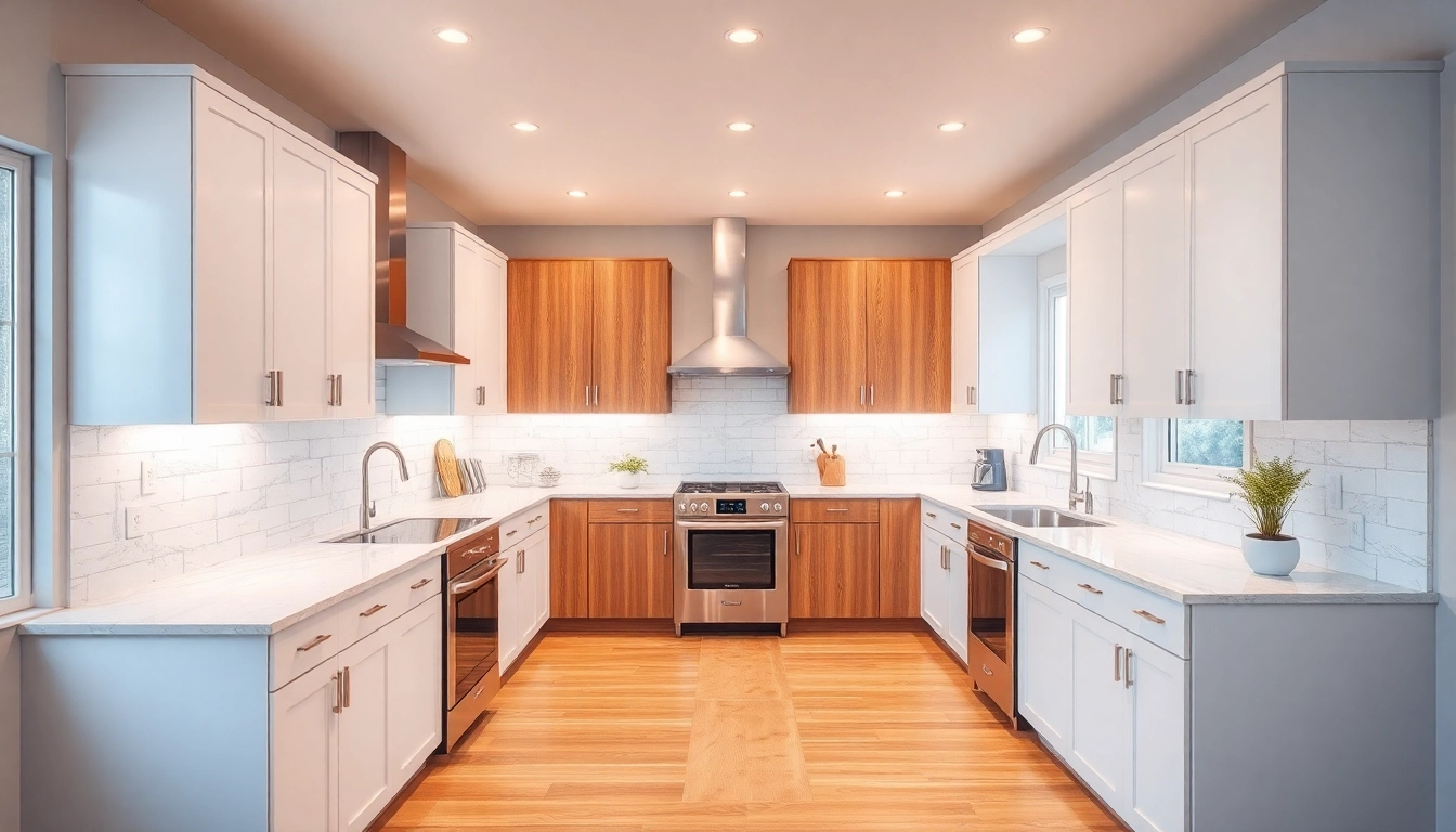 Transform your space with a kitchen remodel near me featuring modern design elements.