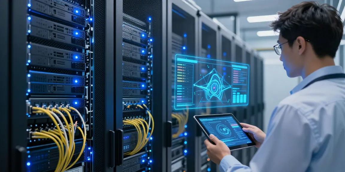 IPTV reseller panel in a modern data centre, highlighting efficient cloud computing and technology solutions.