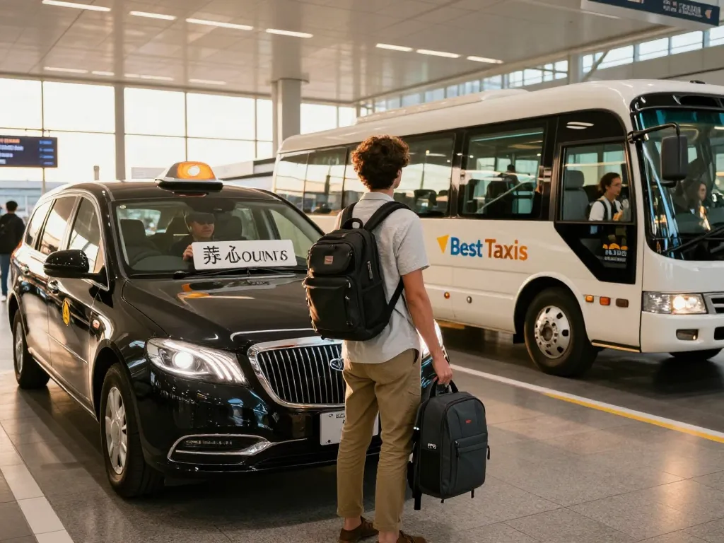 Reliable Halifax airport transfers with friendly driver waiting at the airport.