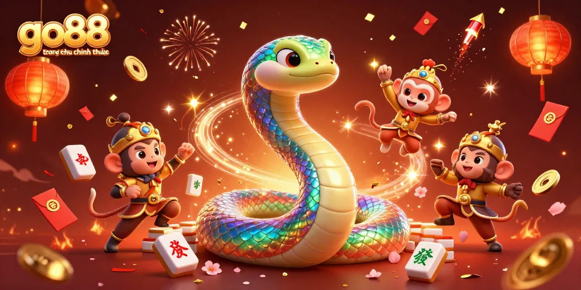 Engage with go88 trang chu chinh thuc in this vibrant casino scene filled with colorful characters and festive elements.