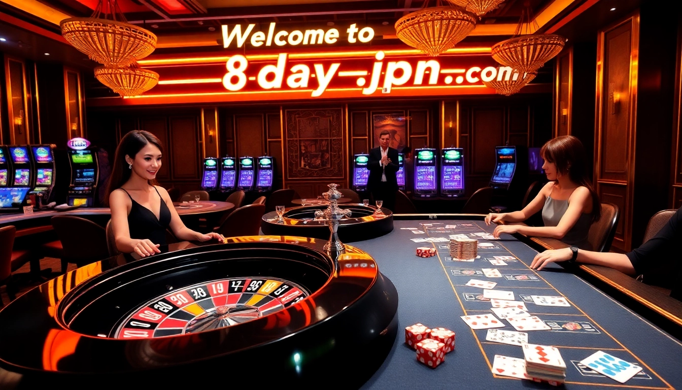 Exciting gameplay at https://8day-vn.jpn.com/ with vibrant roulette and poker action.