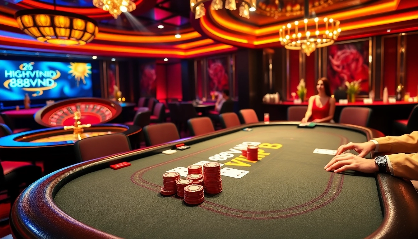 Experience the thrill of 888VND VIP at a luxurious casino table with professional dealers.
