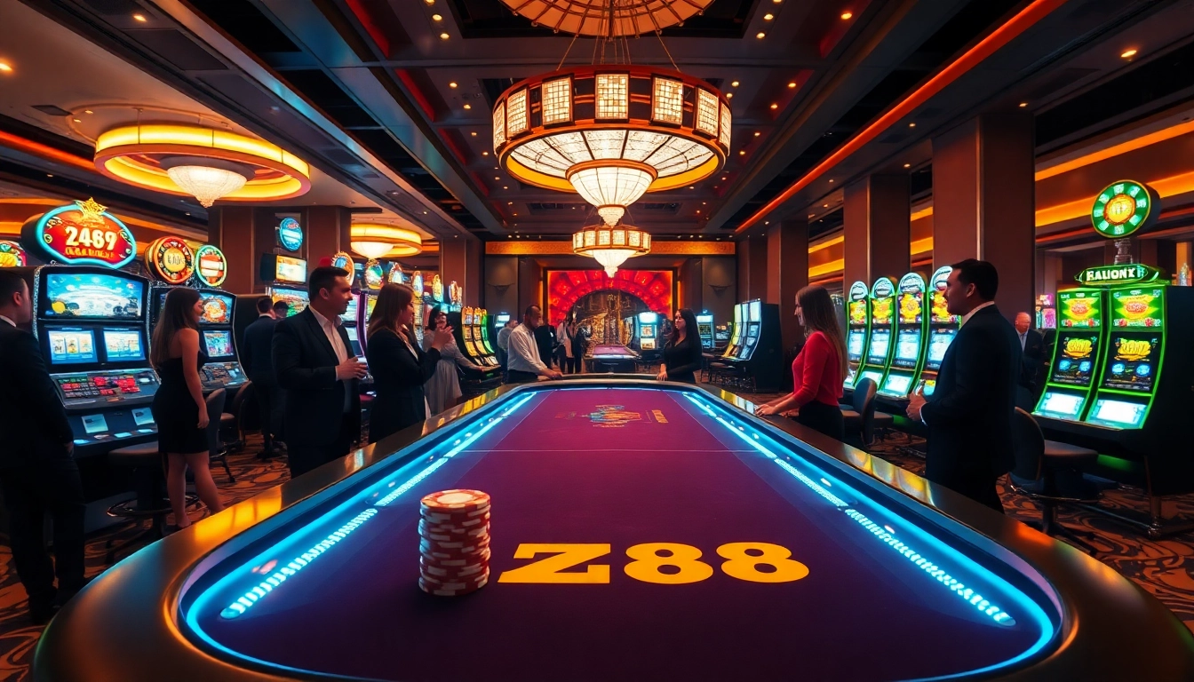 Experience the thrill of ZK88 gaming with vibrant tables and high-stakes excitement.