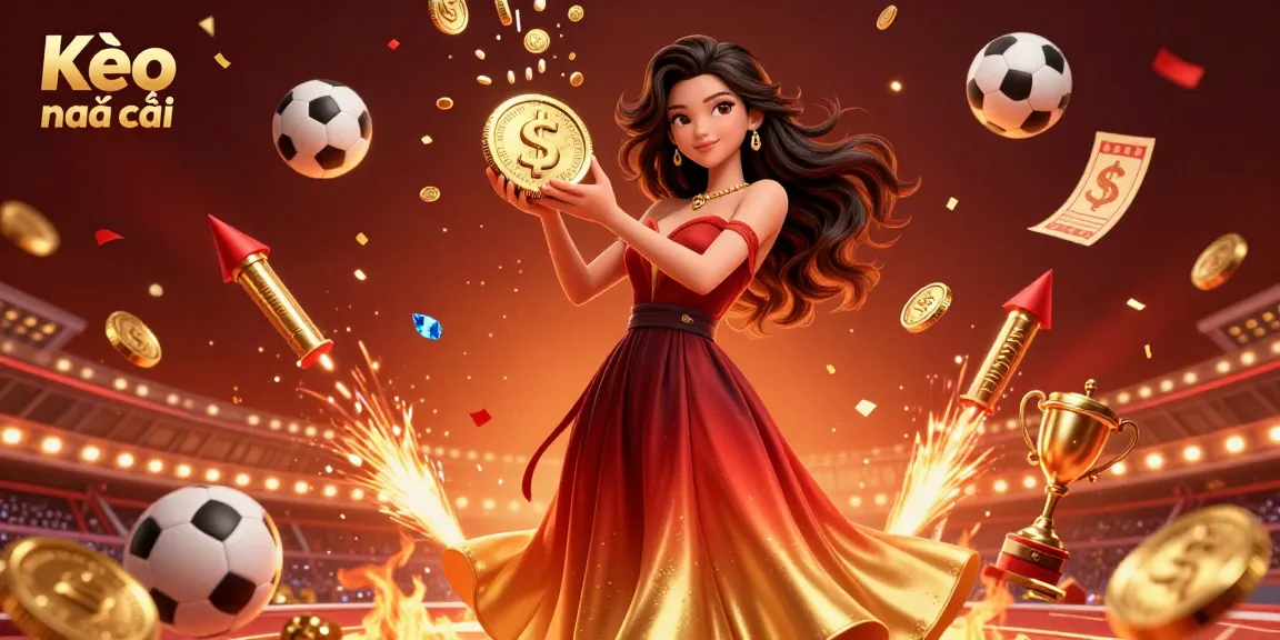 Kèo nhà cái showcasing a vibrant sports betting scene with dynamic elements and rich details, inviting gamblers to place bets.