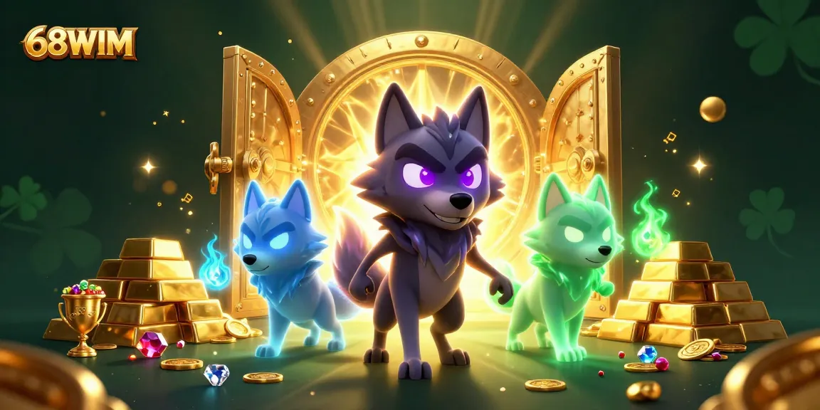 Experience thrilling adventures with 68WIM, featuring ghostly wolves and treasures!
