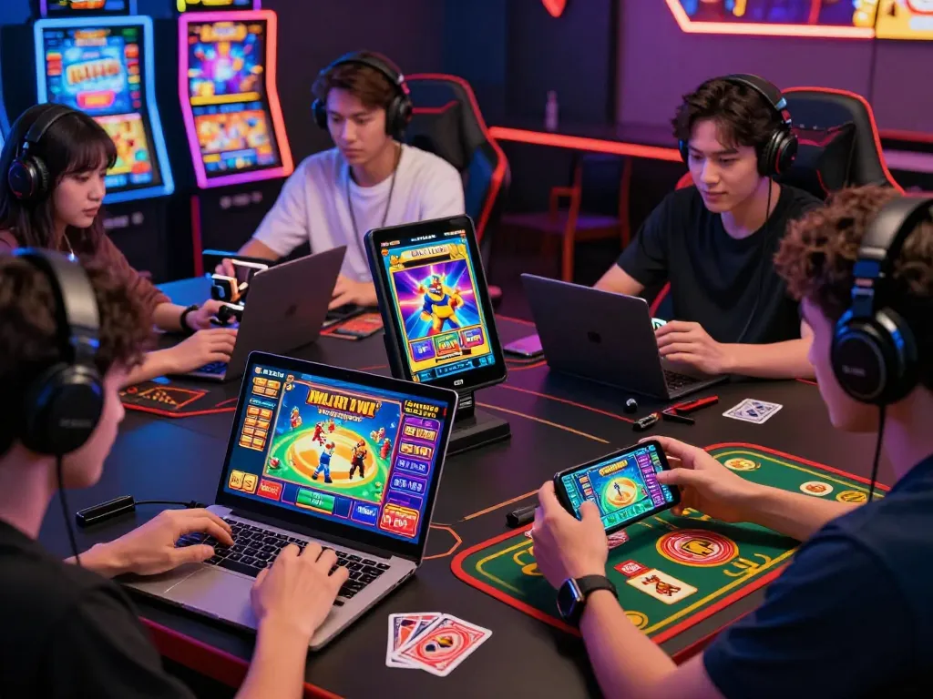 Players enjoying various games on 789club, showcasing vibrant digital gaming experience.