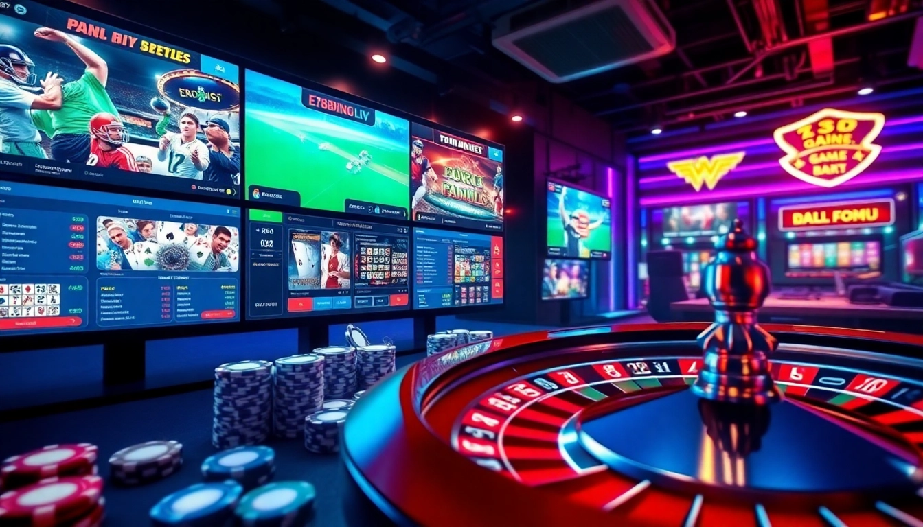Experience the excitement of online gaming at ev88win.live with vibrant casino visuals and dynamic gaming elements.