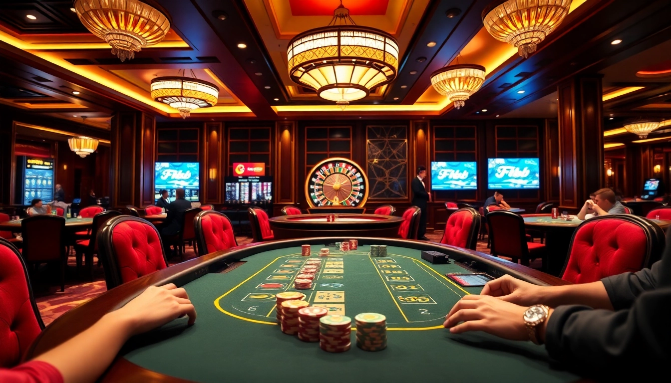 Experience thrilling gameplay at F168 đăng nhập with engaging poker tables and vibrant casino atmosphere.