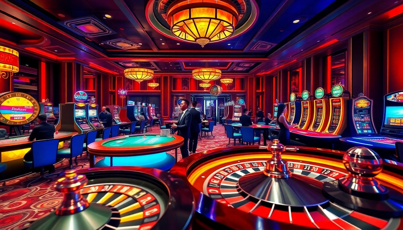 Experience the vibrant atmosphere of Trang chủ U888 featuring luxury casino tables and engaging players.
