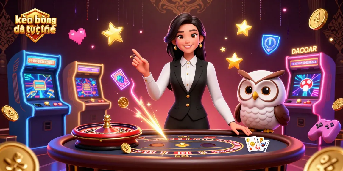 Engage in exciting kèo bóng đá trực tuyến with this vibrant 3D casino scene featuring dynamic dealers and game elements.